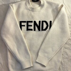Fendi White Sweater for Men